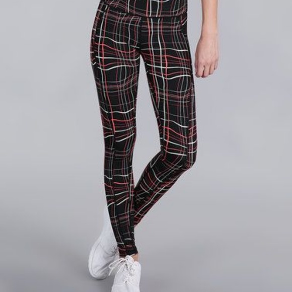 Avocado Black & Neon Electrowave Leggings S 0536 - Picture 7 of 7